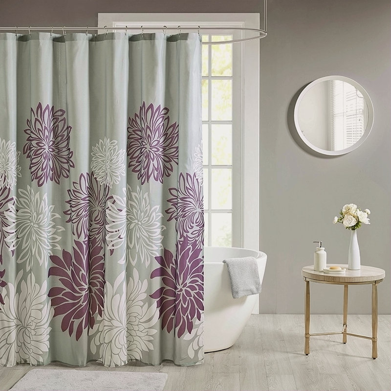 Printed Floral Shower Curtain