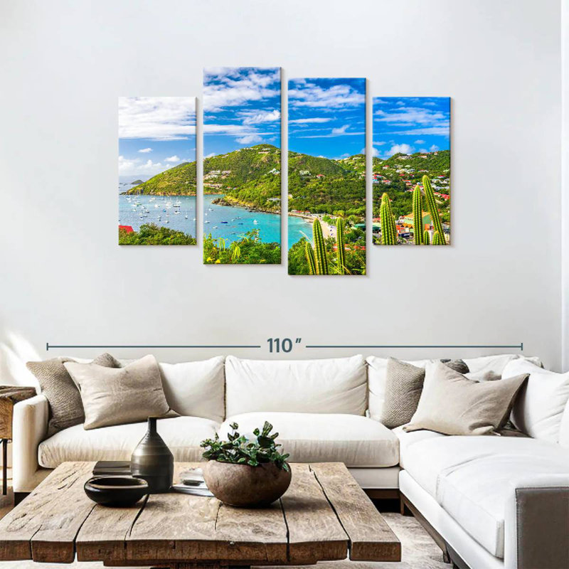 Albern Saint Barths Island, H 48 po x l 75 po