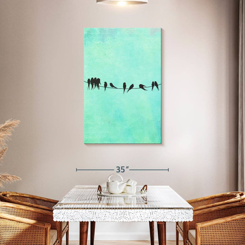 Brampt Birds On A Wire, 45" H x 30" W
