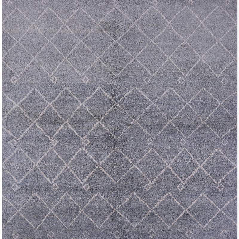 Tapis oriental gris Boothby, Carré 8 pi