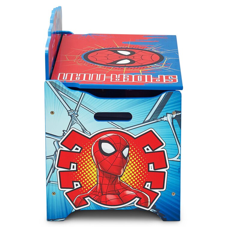 Coffre à Jouets en Bois Marvel Spiderman  Mobilier pour enfant sur Déco de  Héros