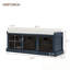 Banc de rangement avec 3 paniers en rotin classiques amovibles