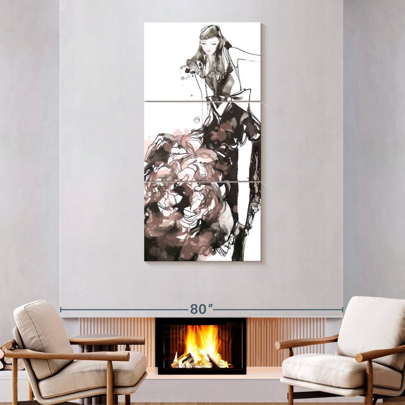 Peony Dress, 75" H x 36" W