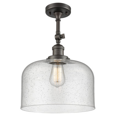 Plafonnier semi-encastré 1 lumière 12 po Temescal