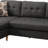 Polyfiber Sectional Sofa Living Room Furniture Reversible Chaise Couch Pillows Tufted Back Modular Sectionals (Sectional)-77832607-77832600-77832601