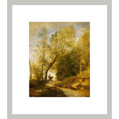 «The Forest of Coubron» par Jean-Baptiste-Camille Corot, impression giclée encadrée