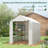 Outsunny Walk-In Greenhouse For Outdoors With Roll-Up Zipper Door-121362744-121362743