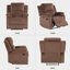 Fauteuil inclinable en microfibre l 34,8 po-817196383