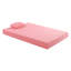 Matelas double de 7 po avec coussin, rose, mousse viscoélastique gélifiée, aéré pour une nuit rose confortable et tissu respirant