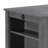 Graham 36" 3-Piece Gray Finish Small Space Counter Height Dining Table With Shelves And 2 Chairs-1290976856-1290976861