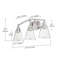 3 - Light Dimmable Vanity Light