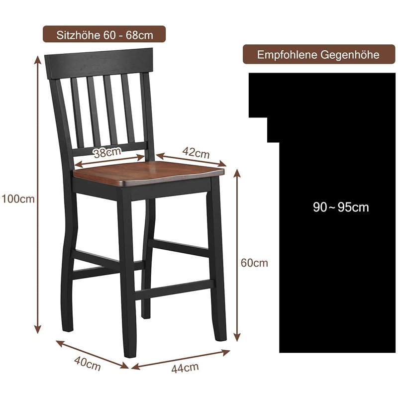 Kimbrough Solid Wood Counter Stool
