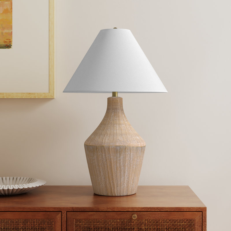 Ochre Wyn Lamp, 28" H x 18" W x 18" D