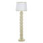 Lampe sur pied Abbott Poly - ivoire Pettye - abat-jour blanc-255227505