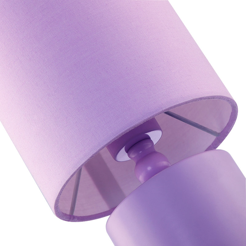 Metal Table Lamp, Purple, Purple