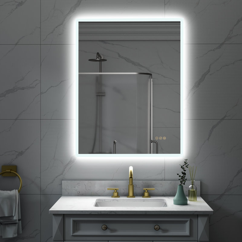 Miroir de salle de bain Busra, 36 po x 28 po