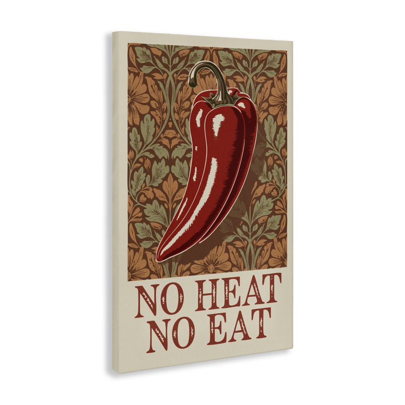 «No Heat or Eat Pepper Canvas», conception par Andreas Magnusson, H 30 po x l 20 po