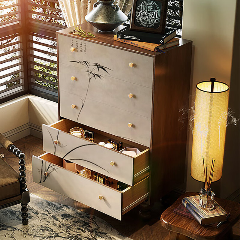 Armoire de rangement à tiroirs à esthétique moderne