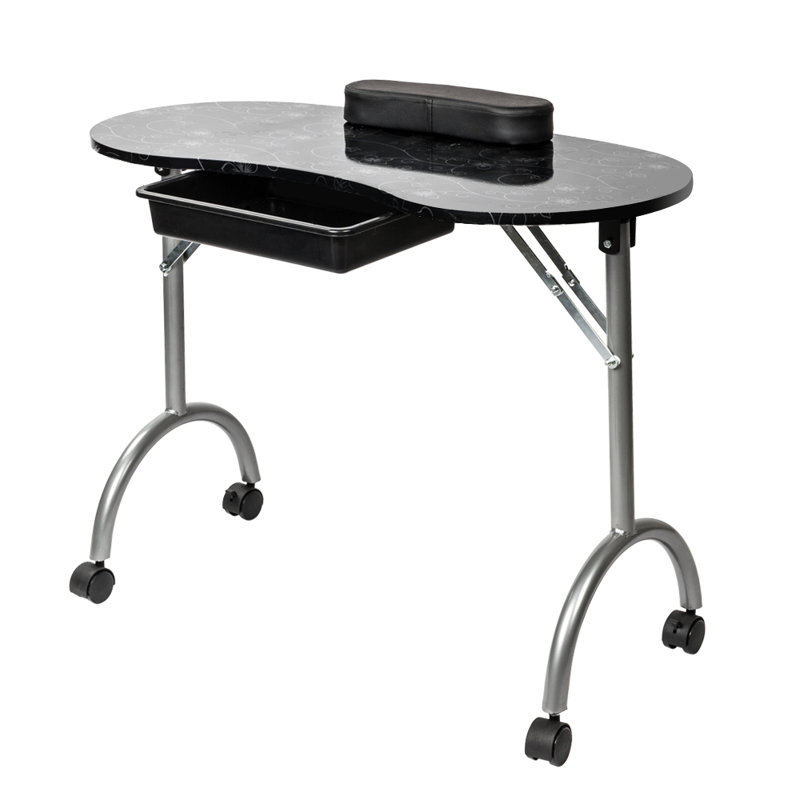 Bureau ovale Oeste, H 29,5 po x l 36 po x P 16,9 po, Noir
