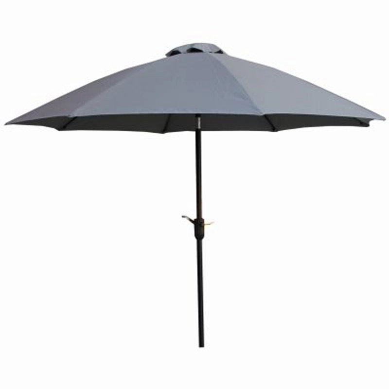 Parasol de marché 9 pi Ozetta, Gris