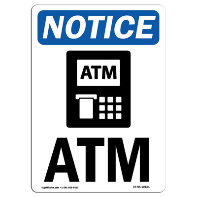 Panneau Atm Aluminium 18 x 24