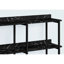 Table contemporaine 3 avec extérieur noir - complète le salon, la chambre à coucher, le décor du vestibule et le rangement