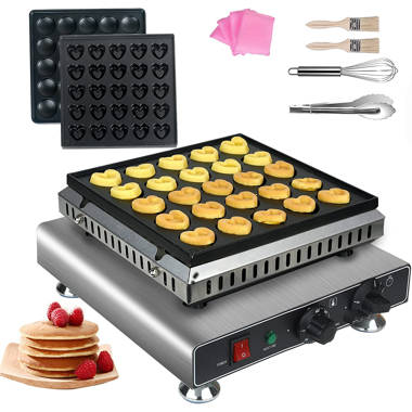 YYBUSHER Nonstick Electric Mini Pancake Maker Baker Machine