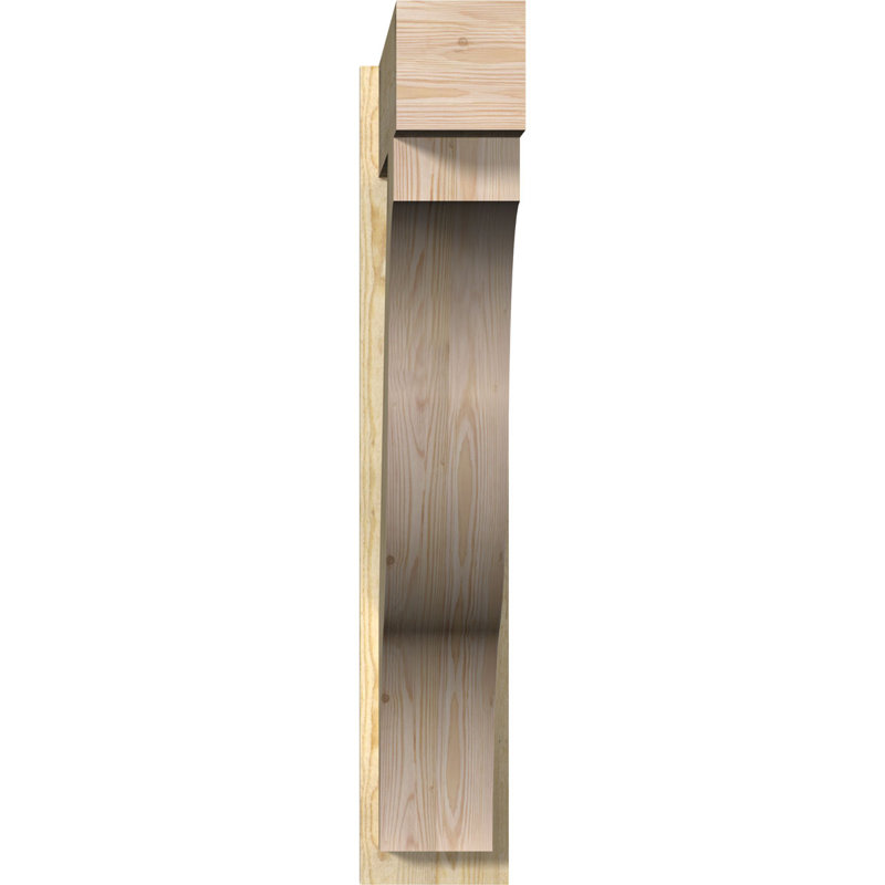 H 8 po x l 8 po x P 44 po x H 44 po Funston Block brut, 8" W Douglas Fir (Rough Sawn), P 44 po x H 44 po