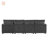 Modular Chenille Sofa with Customizable Seating, Durable Frame, and Comfortable High-Density Foam Cushions