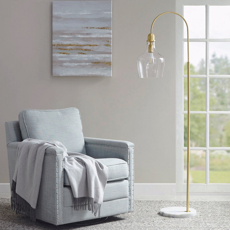 Lampe sur pied avec base en marbre