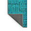 Tapis abstrait turquoise / noir tissé à la machine Ridinger-506787890