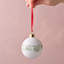 6cm Bone China Bauble