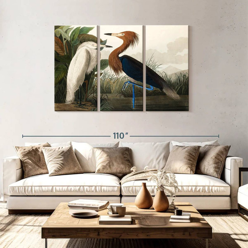 Purple Heron, 48" H x 74" W