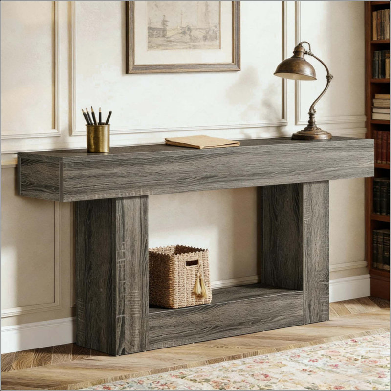 Sofa Table,Console Table,Entryway Table,TV Stand, Dark Gray