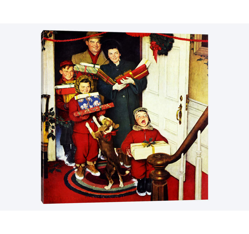 Norman Rockwell - Print on Canvas, 66.04 cm H x 66.04 cm W x 1.91 cm D, Wrapped Canvas