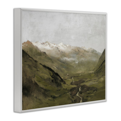 Winding Valley Path Framed Giclee Art by Lettered and Lined