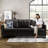  Jannae 80" Vegan Faux Leather Upholstered Square Arm Sofa-211859056