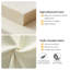 Canapé incurvé moderne de 139 po, canapé modulaire en nuage avec dossier réglable, canapé à siège profond surdimensionné pour le salon, sans assemblage requis, beige-541131095