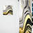 Avelines - Abstract Geode Marble Waves Gold III - Modern Velvet Curtain - Room Darkening - 1 panel-1817597099