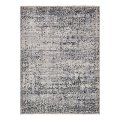 Lanett Oriental Blue/Gray Area Rug
