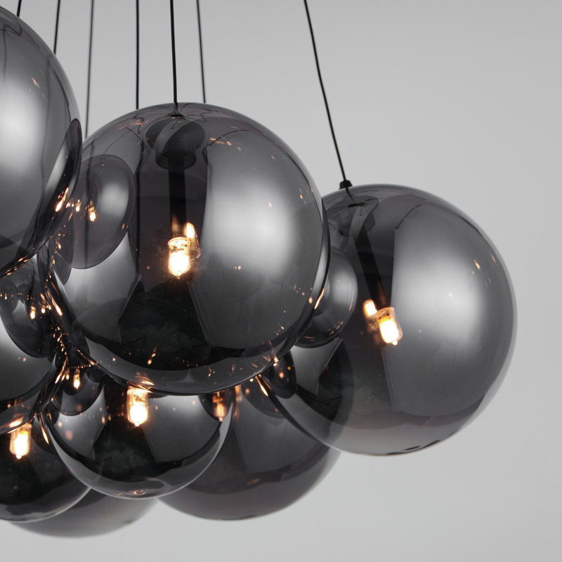 Celica 12 - Light Cluster Pendant, Black