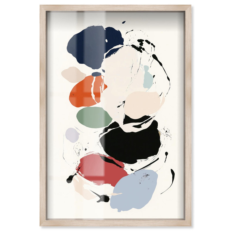 «Dalio I Shadowbox Print», art mural moderne par Art Remedy, H 16 po x l 11 po, Crème, crème