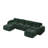 U-shaped Boneless Sofa,Tufted Design,32D High Density Sponge Bottom,Anti-Slip Design,No Assembly Required,Free Combination,Movable Ottomans For Living Rooms,Home Theater-976227149-976227148