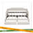 Twin XL Size Extendable Upholstered Daybed With Two Storage Drawers And LED Light,Twin XL To King Daybed-117530326
