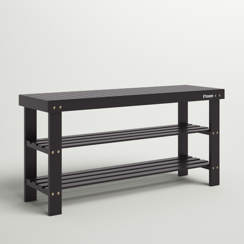 Banc de rangement pour 6 paires de chaussures, Café