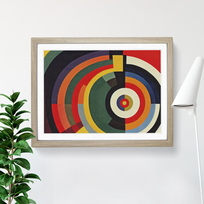 Beaming Modern Abstract Art - Framed Print