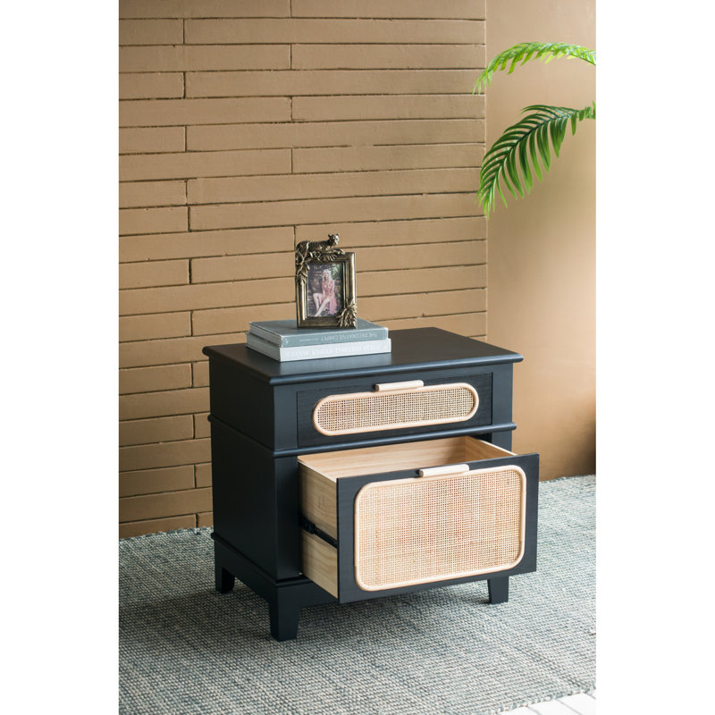 27.5'' W Nightstand, Black