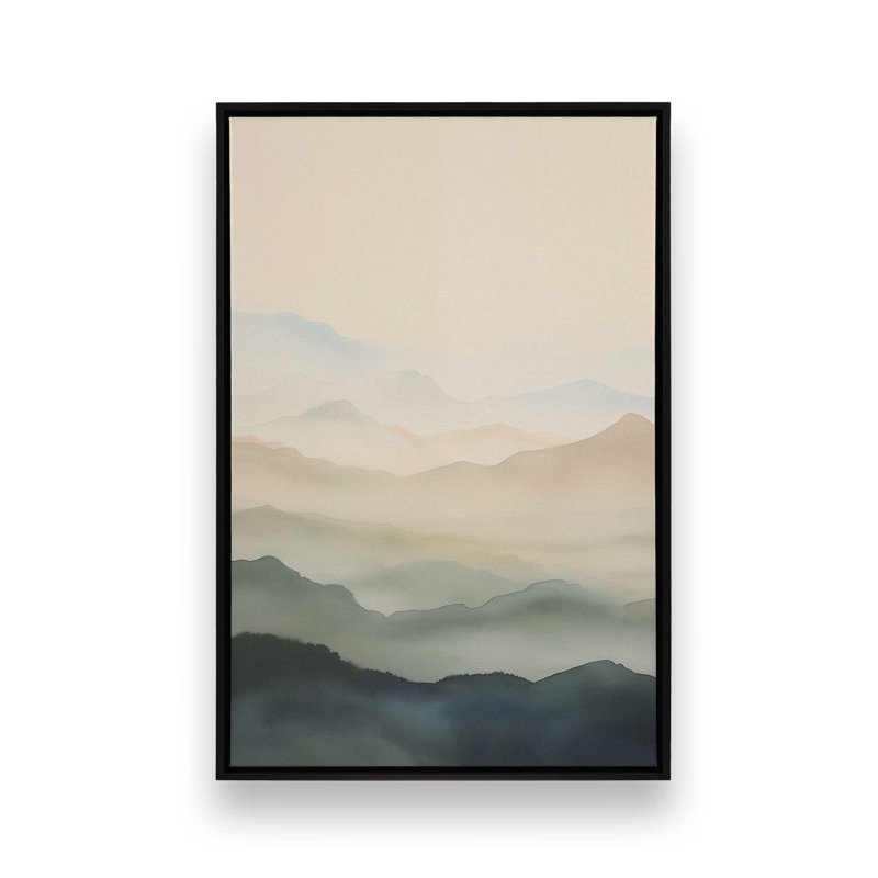 «Silent Serenity II», reproduction sur toile, H 12,75 po x l 8,75 po x P 1,75 po, Cadre flottant noir satiné