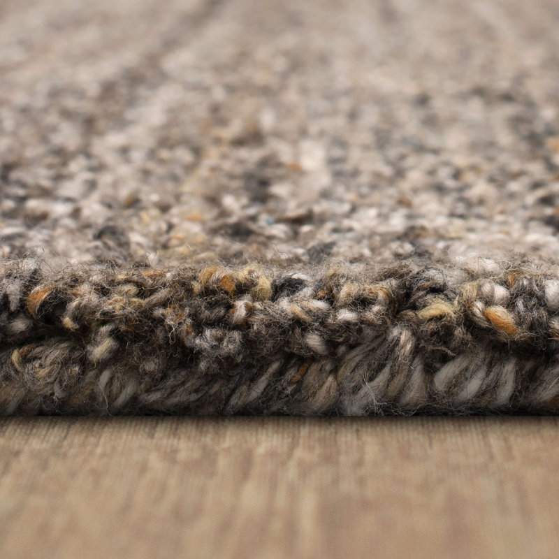 Tapis gris touffeté à la main Katie-Grace, Rectangle 4 pi x 6 pi