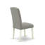 Chaises de salle à manger Parson - Ensemble de 2 chaises rembourrées cloutées en lin Shitake foncé, blanc lin-191663943-246396208